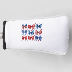 Coquette American Flag Coquette Bow 4th Of July Golf Head Cover