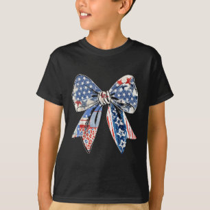 Coquette American Girl Coquette Bow 4th Of July T-Shirt