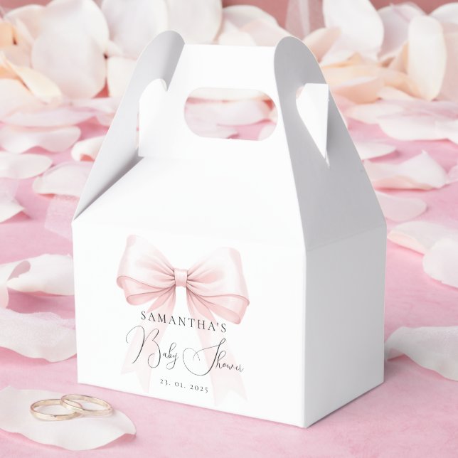 Coquette Baby Shower Favour Bags Box (Wedding)