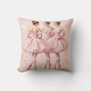 coquette ballerina nursery art    acrylic art  cushion