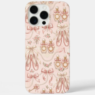 Coquette Ballet Bows and Perfume Pink Aesthetic iPhone 16 Pro Max Case