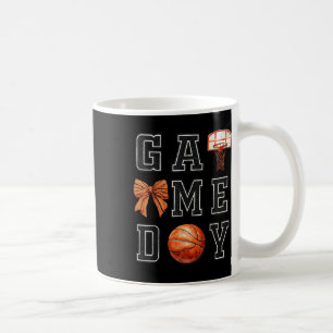 Coquette Basketball Bow Game Day Basketball Mum Coffee Mug