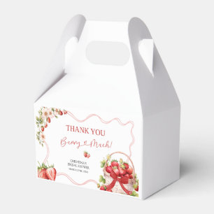 Coquette Berry in Love Bridal Shower Favour Box