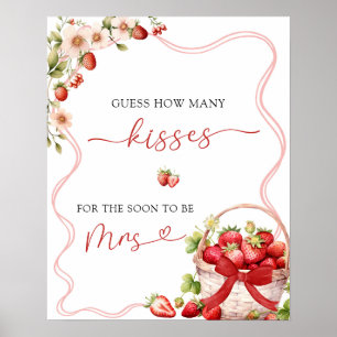 Coquette Berry In Love Guess How Many Kisses Poster