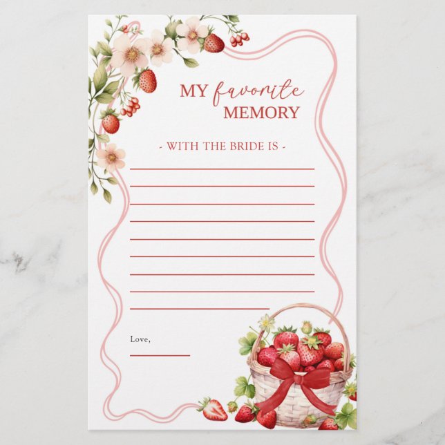 Coquette Berry in Love My Favourite Memory Game (Front)