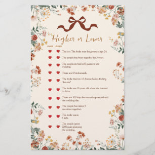 Coquette Berry in Love Over or Under Games Card