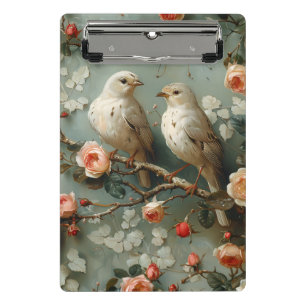 Coquette Birds Floral Mini Clipboard
