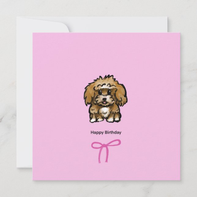Coquette birthday card  (Front)