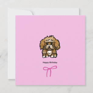 Coquette birthday card 