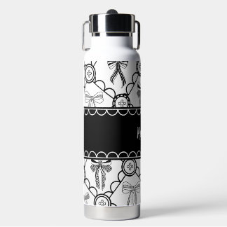 Coquette Black Bow Water Bottle