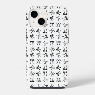 Coquette black Bows iPhone 14 Case