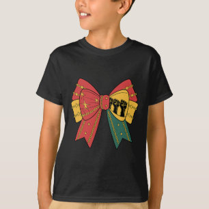 Coquette Black History Month African American Bow T-Shirt