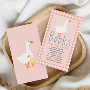Coquette Books For Baby Silly Goose Baby Shower Enclosure Card