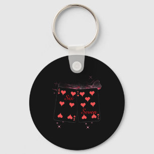 Coquette Bow 67 Six Seven Nk Valentines Day Key Ring