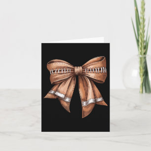 Coquette Bow American Football Mama Season Autumn Card