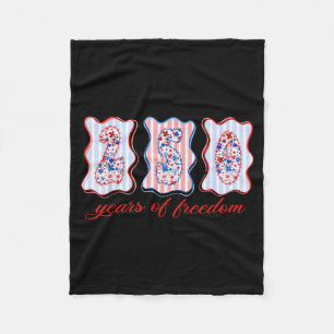 Coquette bow american patriotic, 1776-2026 fleece blanket