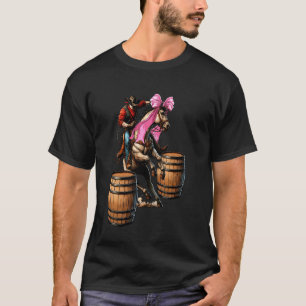 Coquette Bow Barrel Racer Barrel Racing Rodeo Mum T-Shirt