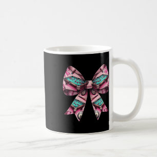 Coquette Bow Billiards Pool Table Cue Pattern Girl Coffee Mug