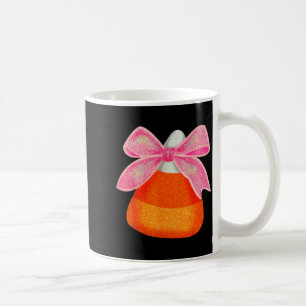 Coquette Bow Candy Corn Women Girls Kids Halloween Coffee Mug