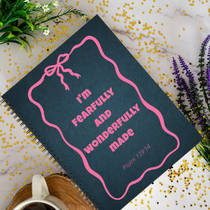 Coquette Bow Christian Religious Spiral Notebook