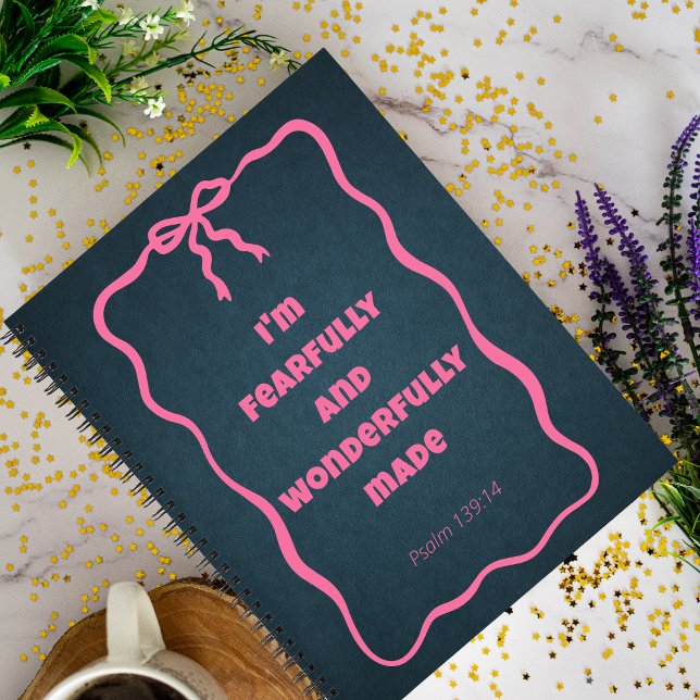 Coquette Bow Christian Religious Spiral Notebook (Creator Uploaded)