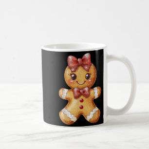 Coquette Bow Christmas Girly Gingerbread Cookie Ba Coffee Mug
