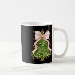 Coquette Bow Christmas Tree Xmas Holiday Girly Out Coffee Mug
