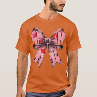 Coquette Bow Color Guard Marching Band Pattern fri T-Shirt