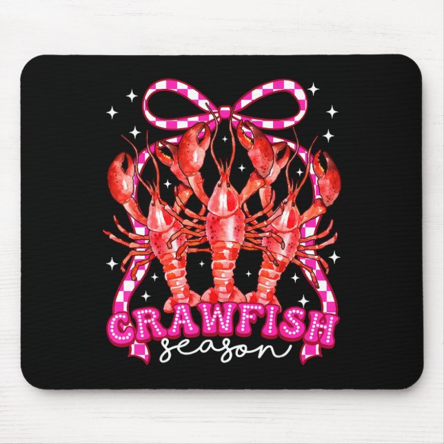 Coquette Bow Crawfish Boil Season For Men Women Ki Mouse Mat (Front)