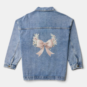 Coquette Bow Denim Jacket