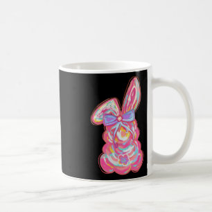 Coquette Bow Easter Brushstroke Pink Bunny For Tod Coffee Mug