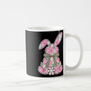 Coquette Bow Easter Bunny Spring Florals Women Tee Coffee Mug