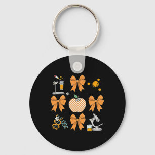 Coquette Bow Fall Science Teacher Stem Teacher Tha Key Ring