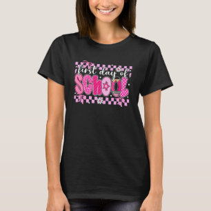 Coquette Bow First Day Of School Preppy School Tea T-Shirt