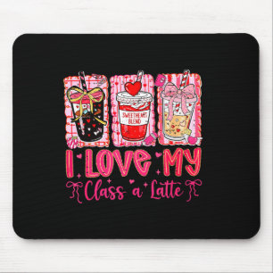 Coquette Bow Funny Teacher Valentine I Love My Cl Mouse Mat