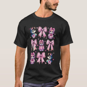 Coquette Bow Furry Fandom Fursona Fursuit Cute Fox T-Shirt