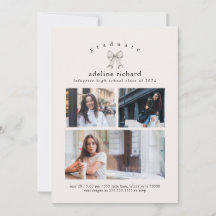 Coquette Bow Graduation Announcement