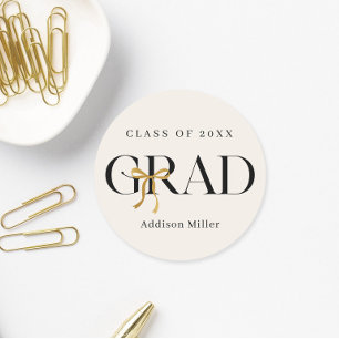 Coquette Bow Graduation Stickers