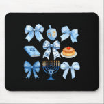 Coquette Bow Hanukkah Chanukah Pajama Latke Jewish Mouse Mat<br><div class="desc">Coquette Bow Hanukkah Chanukah Pajama Latke Jewish Women</div>