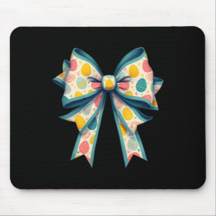 Coquette Bow Happy Easter Bunny Bow Pink Egg Easte Mouse Mat