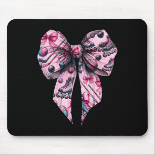Coquette Bow Inline Hockey Player Girl Mum Mother' Mouse Mat