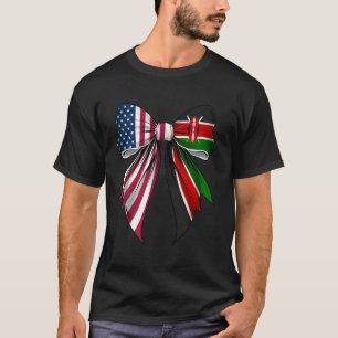 Coquette Bow Kenya Roots Heritage Kenyan Pride Hal T-Shirt