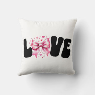Coquette Bow Love Word Cushion