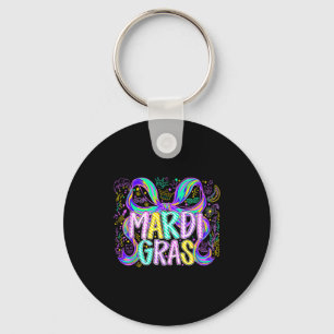 Coquette Bow Mardi Gras New Orleans Louisiana Dalm Key Ring