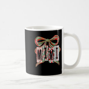 Coquette Bow Merry Christmas Mimi Grandma Xmas Paj Coffee Mug