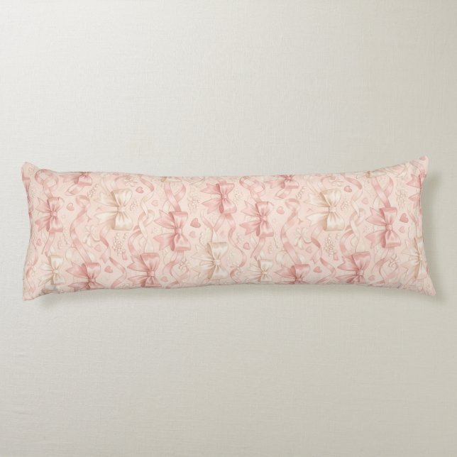 Coquette Bow Pattern Body Cushion (Back)