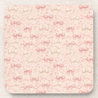Coquette Bow Pattern Coaster