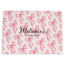 Coquette Bow Pink Baby Shower