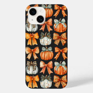 Coquette Bow Pumpkin Season Thanksgiving Autumn Case-Mate iPhone 14 Case