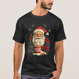 Coquette Bow Santa Candy Girly Xmas Christmas Tree T-Shirt